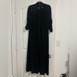 Mesh Cheetah Long Kimono